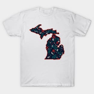 Holiday Pattern Michigan | Cherie's Art (c)2020 T-Shirt